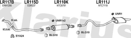 Klarius 090128U - Система випуску ОГ autocars.com.ua