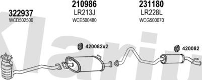 Klarius 090351E - Система выпуска ОГ avtokuzovplus.com.ua