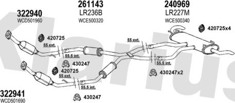 Klarius 090359E - Система випуску ОГ autocars.com.ua