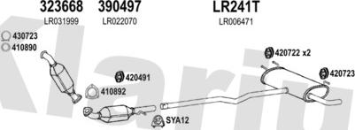 Klarius 090365U - Система випуску ОГ autocars.com.ua