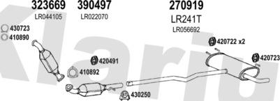 Klarius 090368E - Система випуску ОГ autocars.com.ua