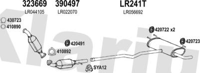 Klarius 090368U - Система випуску ОГ autocars.com.ua