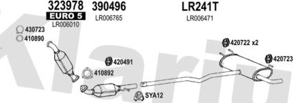 Klarius 090392U - Система випуску ОГ autocars.com.ua