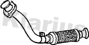 Klarius 110116 - Труба выхлопного газа autodnr.net