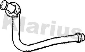 Klarius 110138 - Труба вихлопного газу autocars.com.ua