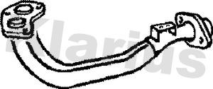 Klarius 110164 - Труба вихлопного газу autocars.com.ua