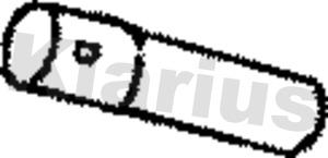 Klarius 110201 - Труба вихлопного газу autocars.com.ua