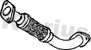 Klarius FE703B - Гофрована труба вихлопна система autocars.com.ua