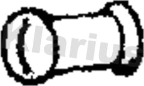 Klarius 110458 - Труба вихлопного газу autocars.com.ua