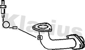 Klarius 110485 - Труба вихлопного газу autocars.com.ua