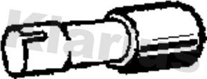 Klarius 110550 - Труба вихлопного газу autocars.com.ua