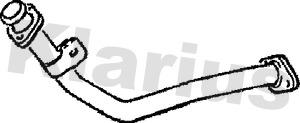 Klarius 120023 - Труба вихлопного газу autocars.com.ua