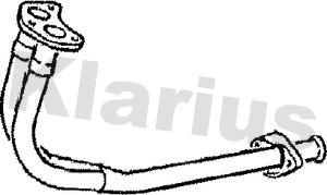 Klarius 120041 - Труба вихлопного газу autocars.com.ua