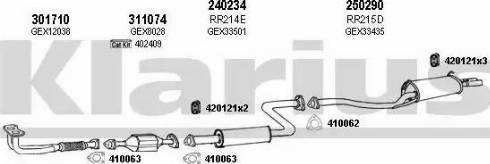 Klarius 120066E - Система випуску ОГ autocars.com.ua