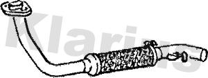 Klarius 120068 - Труба вихлопного газу autocars.com.ua