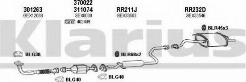 Klarius 120081U - Система випуску ОГ autocars.com.ua