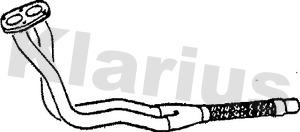 Klarius 120087 - Труба вихлопного газу autocars.com.ua