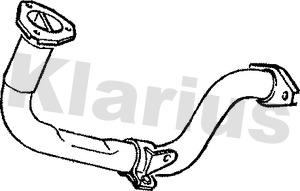 Klarius 120317 - Труба вихлопного газу autocars.com.ua