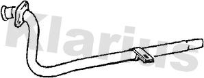 Klarius 120133 - Труба вихлопного газу autocars.com.ua