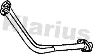 Klarius 120180 - Труба вихлопного газу autocars.com.ua