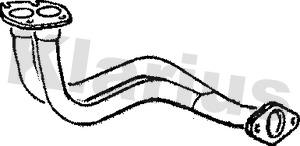 Klarius 120189 - Труба вихлопного газу autocars.com.ua