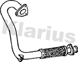 Klarius 120214 - Труба вихлопного газу autocars.com.ua