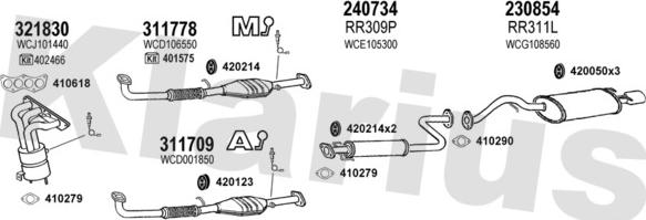 Klarius 120377E - Система випуску ОГ autocars.com.ua