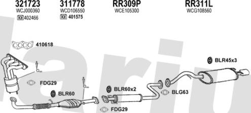 Klarius 120377U - Система випуску ОГ autocars.com.ua