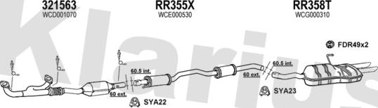 Klarius 120385U - Система випуску ОГ autocars.com.ua