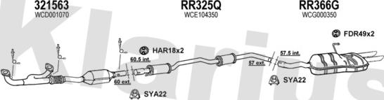 Klarius 120408U - Система випуску ОГ autocars.com.ua