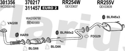 Klarius 120412U - Система випуску ОГ autocars.com.ua