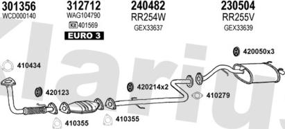 Klarius 120418E - Система випуску ОГ autocars.com.ua