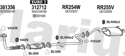Klarius 120418U - Система випуску ОГ autocars.com.ua