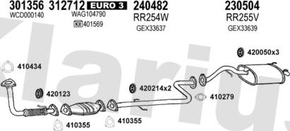 Klarius 120431E - Система випуску ОГ autocars.com.ua