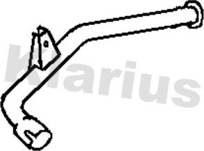 Klarius 120475 - Труба вихлопного газу autocars.com.ua