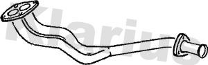 Klarius 130020 - Труба вихлопного газу autocars.com.ua