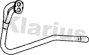 Klarius LL1J - Труба вихлопного газу autocars.com.ua