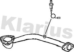 Klarius 130386 - Труба вихлопного газу autocars.com.ua