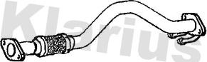 Klarius 130696 - Труба вихлопного газу autocars.com.ua