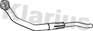 Klarius 142812 - Труба вихлопного газу autocars.com.ua