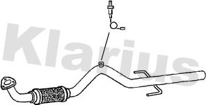 Klarius 143078 - Труба вихлопного газу autocars.com.ua