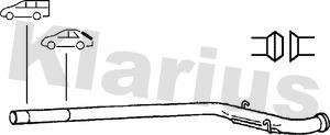 Klarius 150031 - Труба вихлопного газу autocars.com.ua