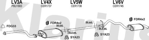 Klarius 160439U - Система випуску ОГ autocars.com.ua