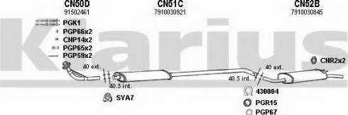 Klarius 180029U - Система випуску ОГ autocars.com.ua