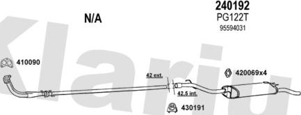 Klarius 180179E - Система випуску ОГ autocars.com.ua