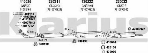 Klarius 180266E - Система випуску ОГ autocars.com.ua