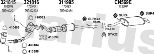 Klarius 180675U - Система випуску ОГ autocars.com.ua