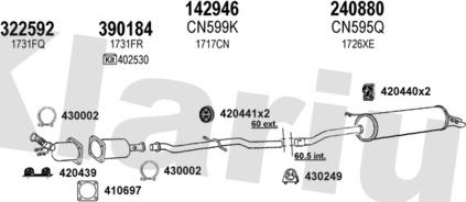 Klarius 180787E - Система випуску ОГ autocars.com.ua