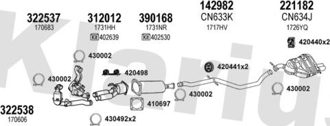 Klarius 180888E - Система випуску ОГ autocars.com.ua