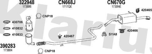 Klarius 180978U - Система випуску ОГ autocars.com.ua